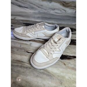 Vans Lowland CC ComfyCush Sneakers Cream White Low Top Flying V Logo Shoes w 8.5